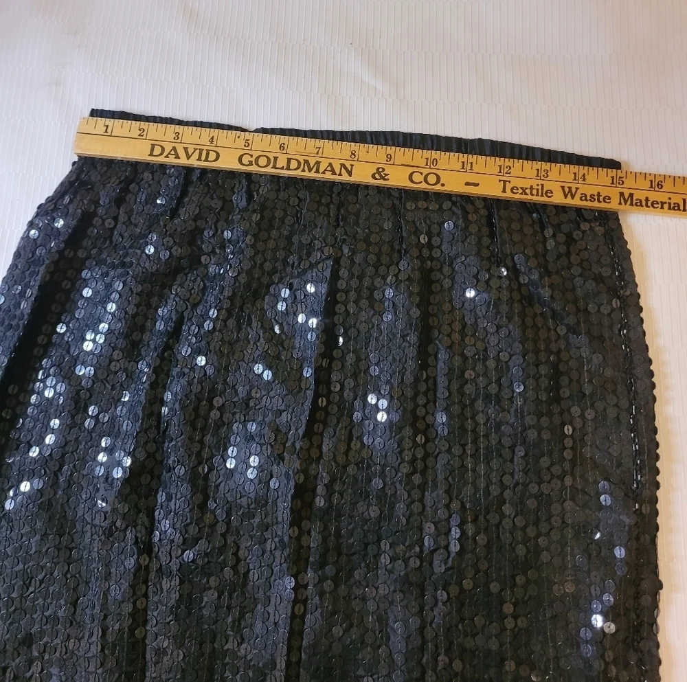 NWT Deadstock Vintage Tina 100% Silk Sequin Skirt sz M